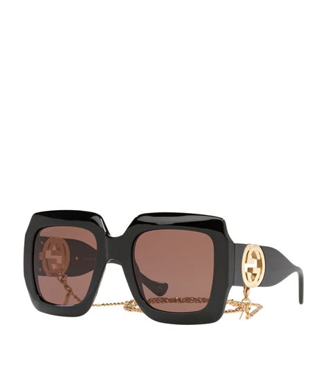 gucci chain sunglasses|clearance gucci sunglasses.